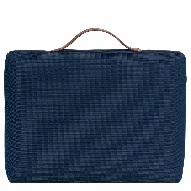 Aktówka Longchamp Boxford S Męskie Niebieskie Polska | L2182080127