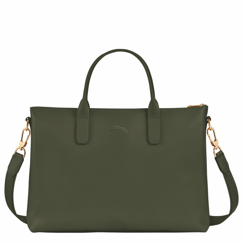 Aktówka Longchamp Le FOULONNÉ S Damskie Khaki Polska | 20032021892