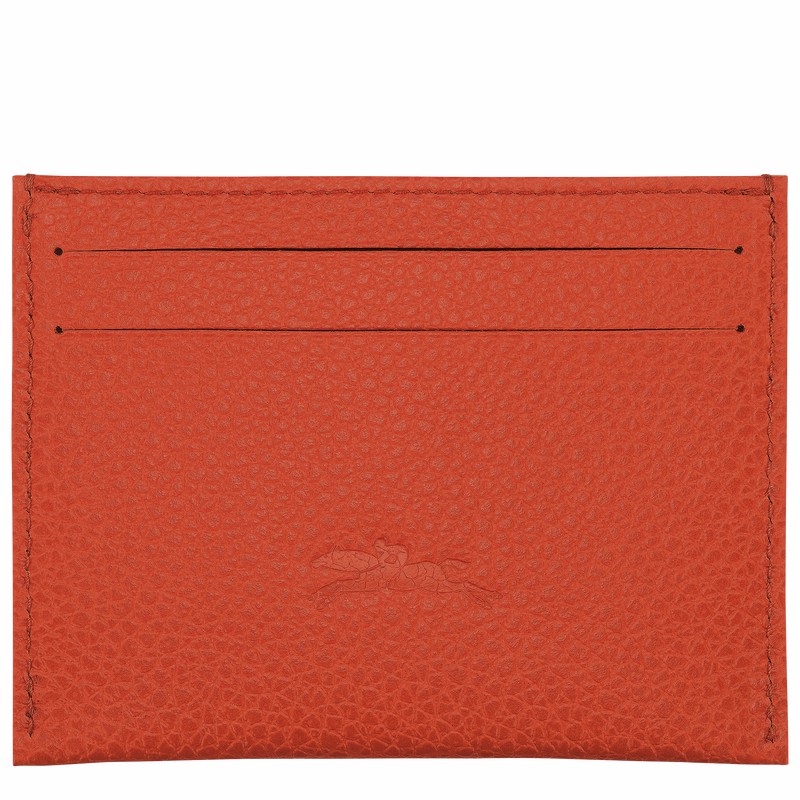 Etui na Karty Longchamp Le FOULONNÉ Męskie Pomarańczowe Polska | L3218021685-