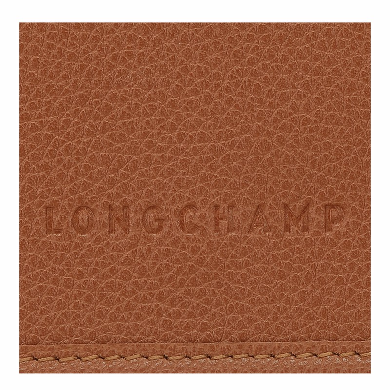 Kopertówka Longchamp Le FOULONNÉ XS Damskie Caramel Polska | 10133021121