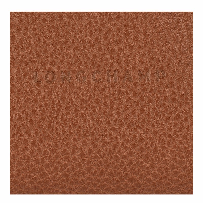 Portmonetki Longchamp Le FOULONNÉ Damskie Caramel Polska | L3686021121