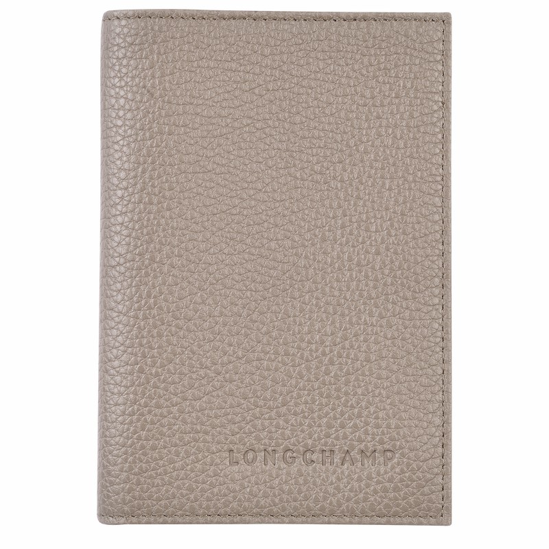 Posiadacz Paszportu Longchamp Le FOULONNÉ Męskie Szare Polska | L3416021P55-