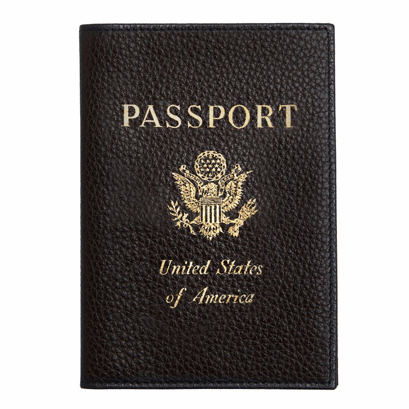 Posiadacz Paszportu Longchamp Le FOULONNÉ Damskie Czarne Polska | L3416021US001