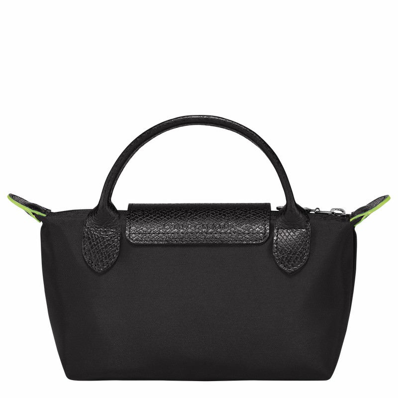Pouches Longchamp Le Pliage Green Damskie Czarne Polska | 34175919001