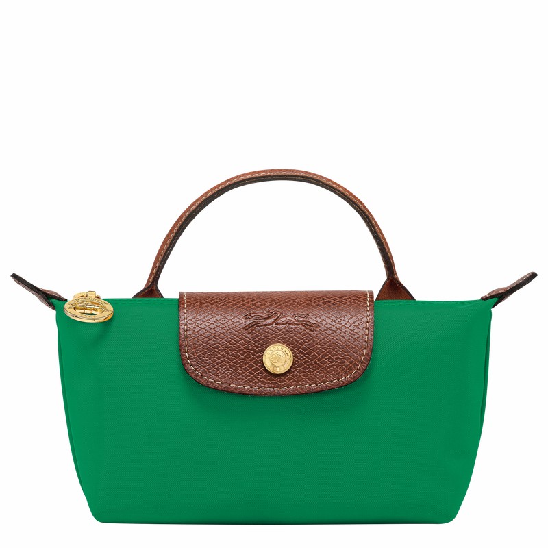 Pouches Longchamp Le Pliage Original Damskie Zielone Polska | 34175089P88