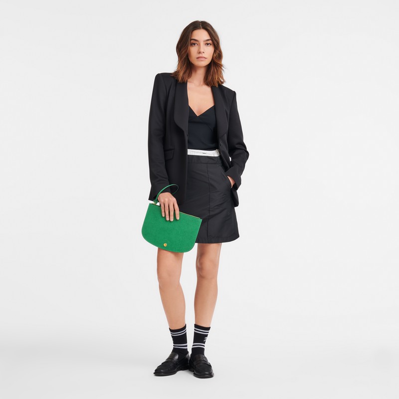 Pouches Longchamp ÉPURE Damskie Zielone Polska | 10250HYZ129