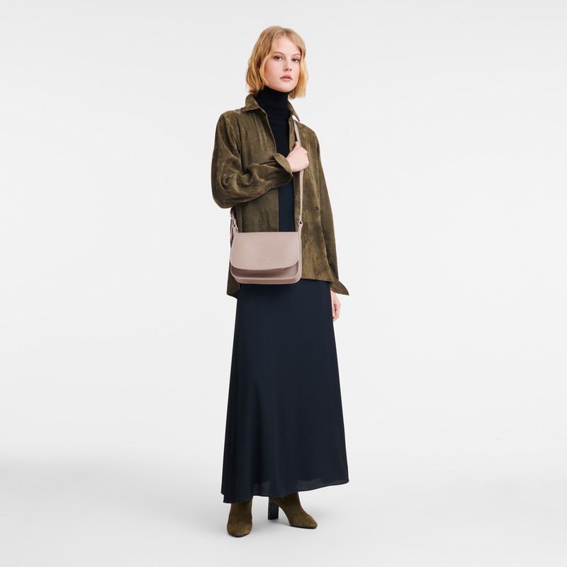 Torba Crossbody Longchamp Le FOULONNÉ M Damskie Szare Polska | 10135021P55
