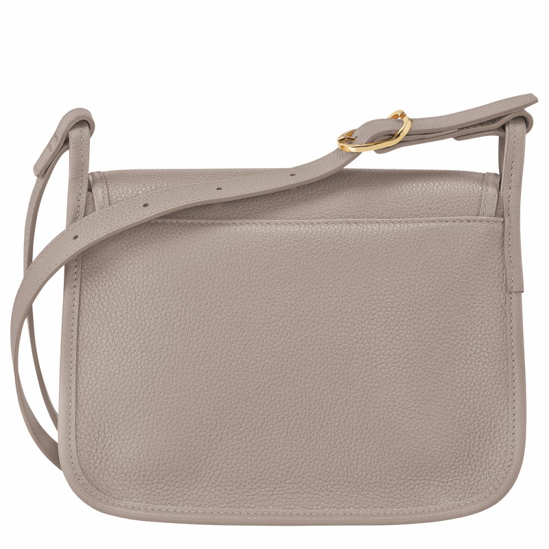 Torba Crossbody Longchamp Le FOULONNÉ M Damskie Szare Polska | 10135021P55