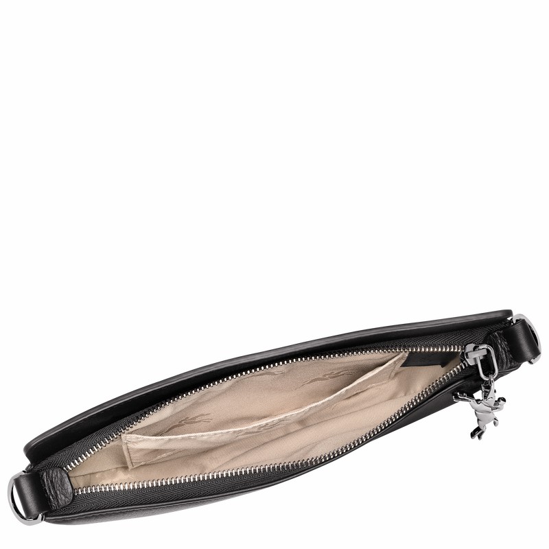 Torba Crossbody Longchamp Smile S Damskie Czarne Polska | 10224HDS001