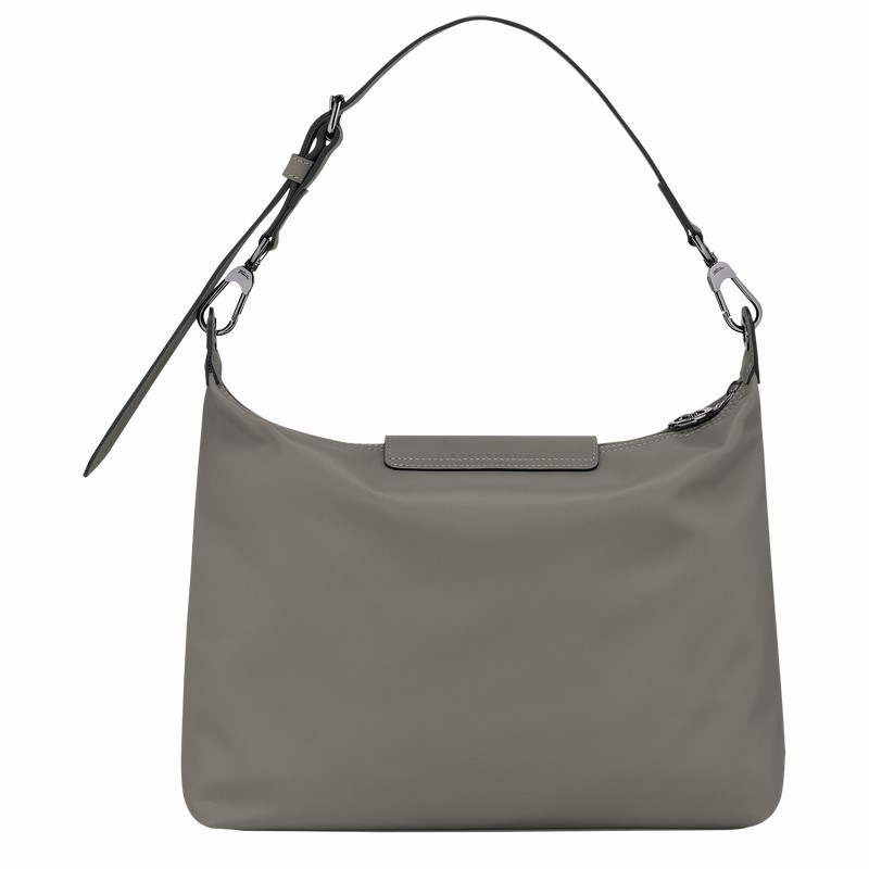 Torba Hobo Longchamp Le Pliage Xtra M Damskie Szare Polska | 10189987P55