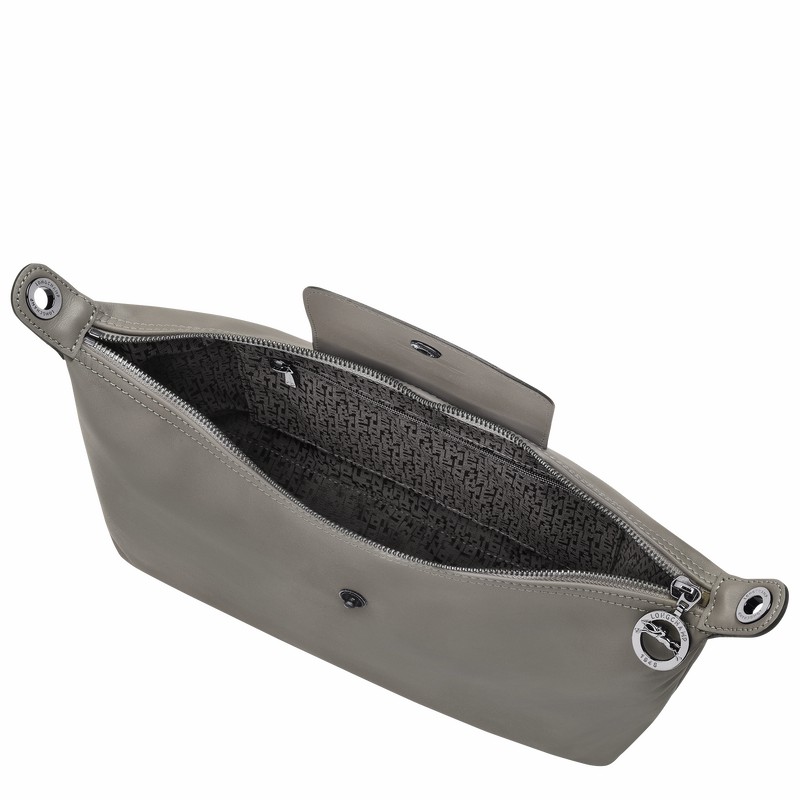 Torba Hobo Longchamp Le Pliage Xtra M Damskie Szare Polska | 10189987P55