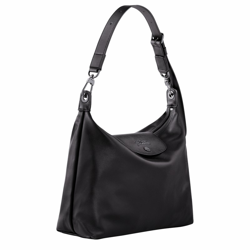 Torba Hobo Longchamp Le Pliage Xtra M Damskie Czarne Polska | 10189987001