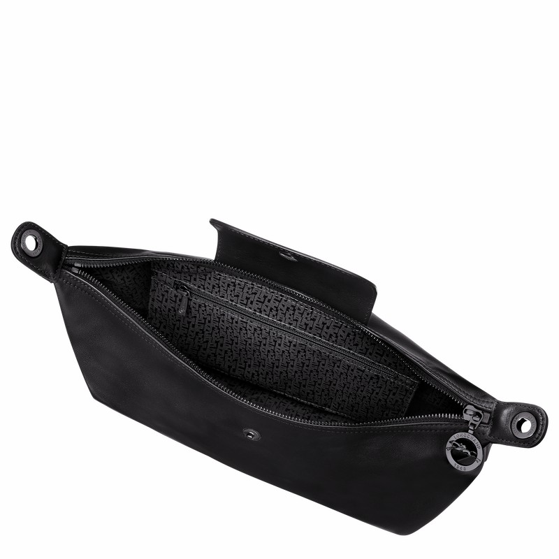 Torba Hobo Longchamp Le Pliage Xtra M Damskie Czarne Polska | 10189987001