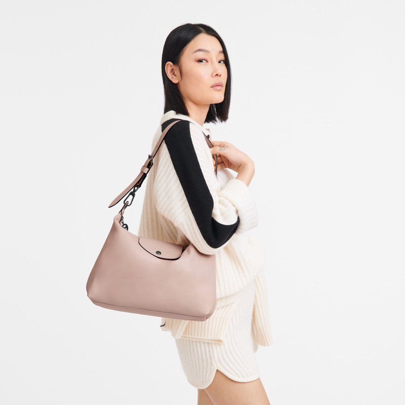 Torba Hobo Longchamp Le Pliage Xtra M Damskie Beżowe Polska | 10189987542