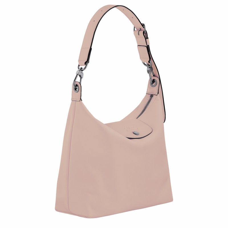 Torba Hobo Longchamp Le Pliage Xtra M Damskie Beżowe Polska | 10189987542
