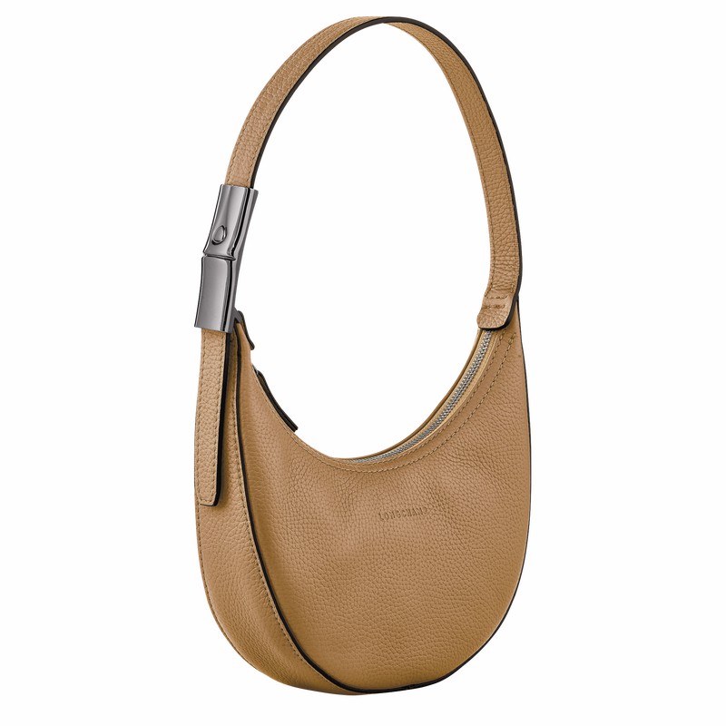 Torba Hobo Longchamp Le Roseau Essential S Damskie Khaki Polska | 10217968026