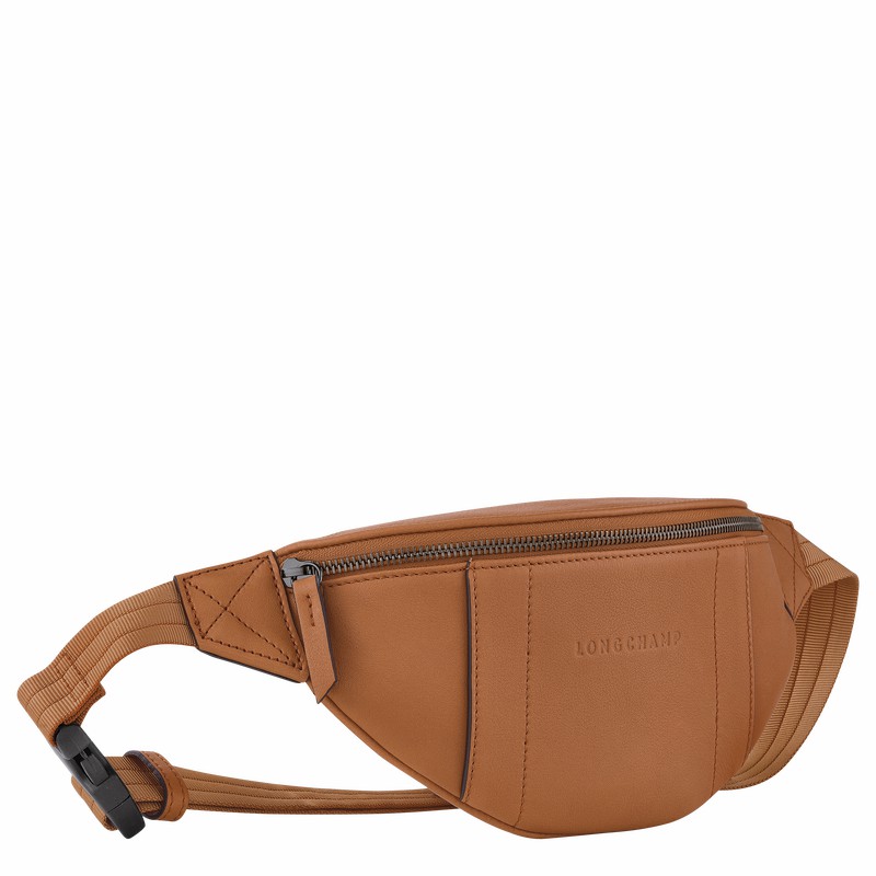 Torba Na Talię Longchamp 3D S Męskie Beżowe Polska | 20054HCV016-