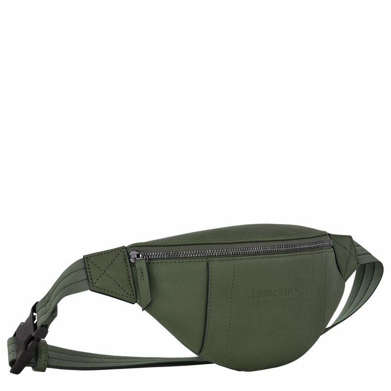 Torba Na Talię Longchamp 3D S Męskie Khaki Polska | 20054HCV292-