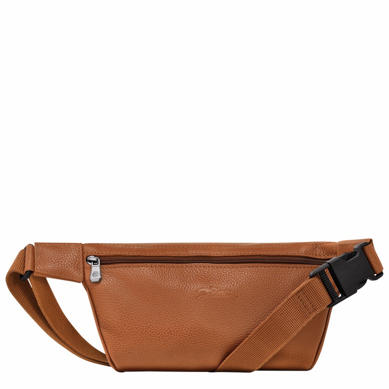 Torba Na Talię Longchamp Le FOULONNÉ M Męskie Caramel Polska | 20045021F72-