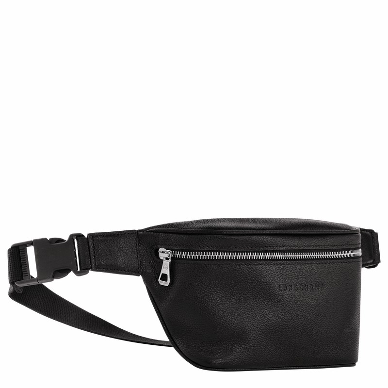 Torba Na Talię Longchamp Le FOULONNÉ M Męskie Czarne Polska | 20045021047-