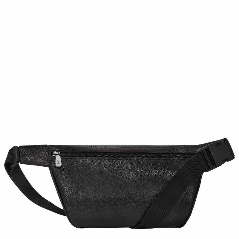 Torba Na Talię Longchamp Le FOULONNÉ M Męskie Czarne Polska | 20045021047-