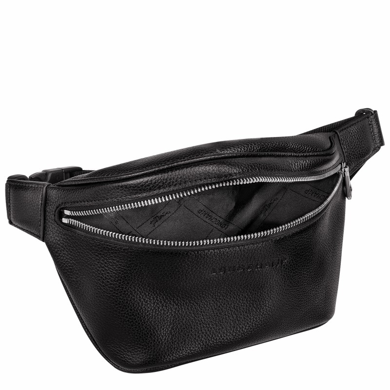 Torba Na Talię Longchamp Le FOULONNÉ M Męskie Czarne Polska | 20045021047-