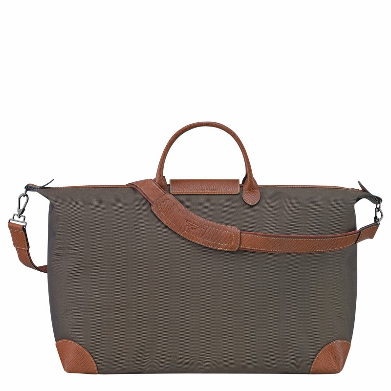 Torby Podróżne Longchamp Boxford M Męskie Brązowe Polska | L1625080042-