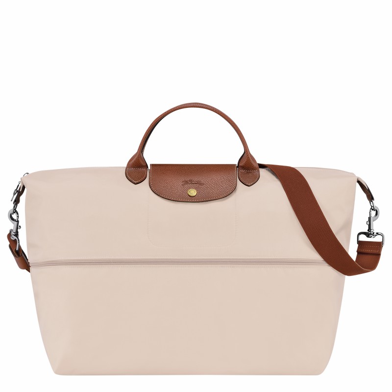Torby Podróżne Longchamp Le Pliage Original expandable Damskie Białe Polska | L1911089P71