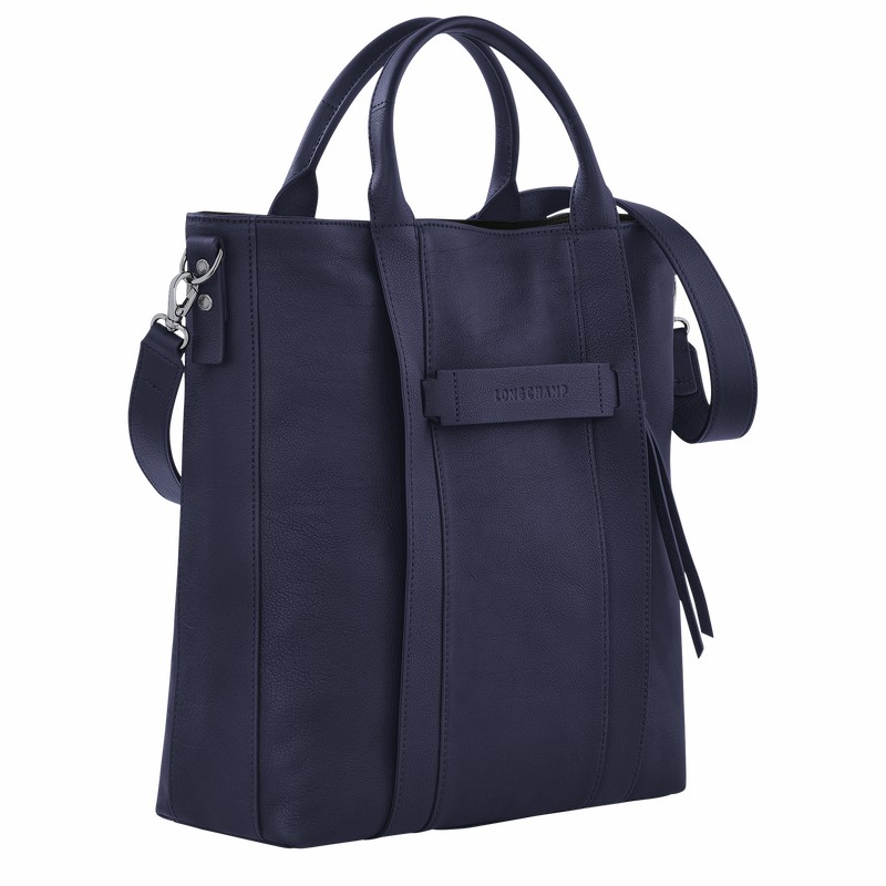 Torby Tote Longchamp 3D L Męskie Granatowe Polska | 20052HCV645-