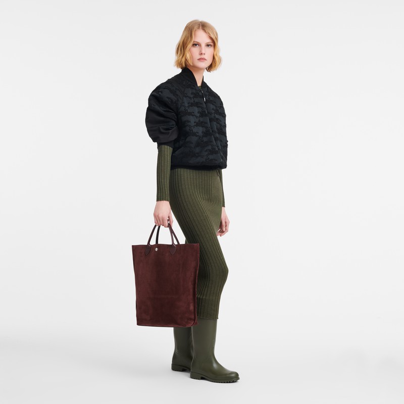 Torby Tote Longchamp Cabas Longchamp M Damskie Bordowe Polska | 10277HFO009