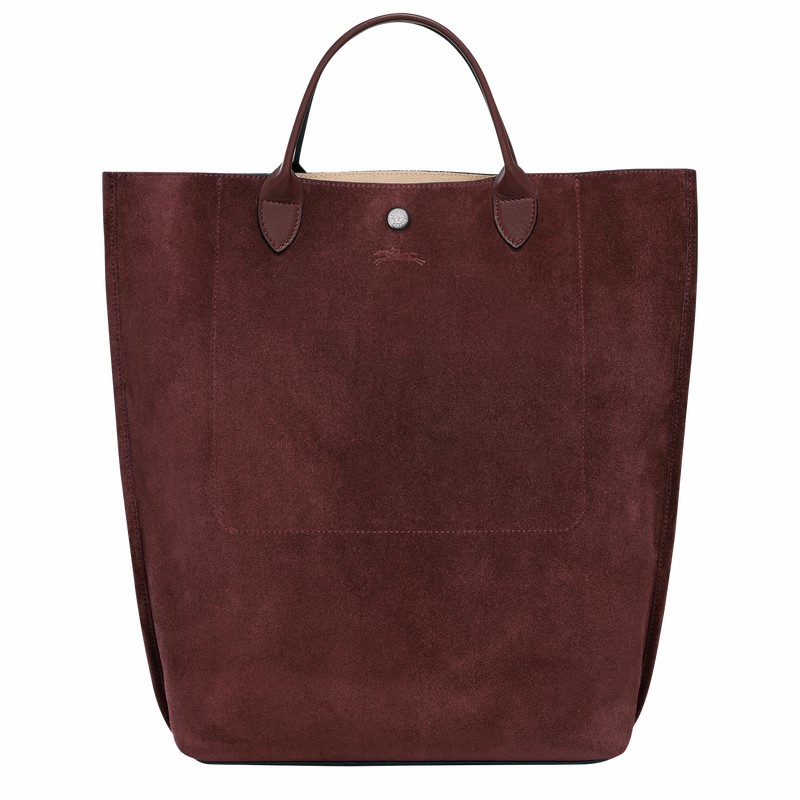 Torby Tote Longchamp Cabas Longchamp M Damskie Bordowe Polska | 10277HFO009