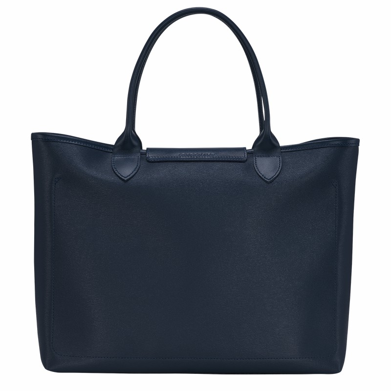 Torby Tote Longchamp Le Pliage City L Damskie Granatowe Polska | 10182HYQ556