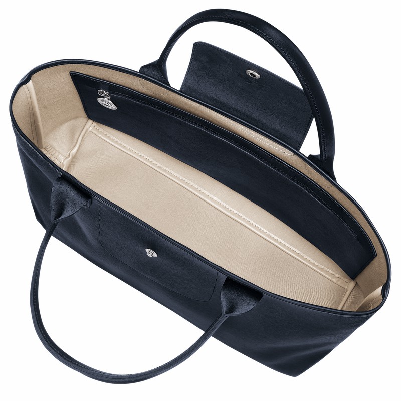 Torby Tote Longchamp Le Pliage City L Damskie Granatowe Polska | 10182HYQ556