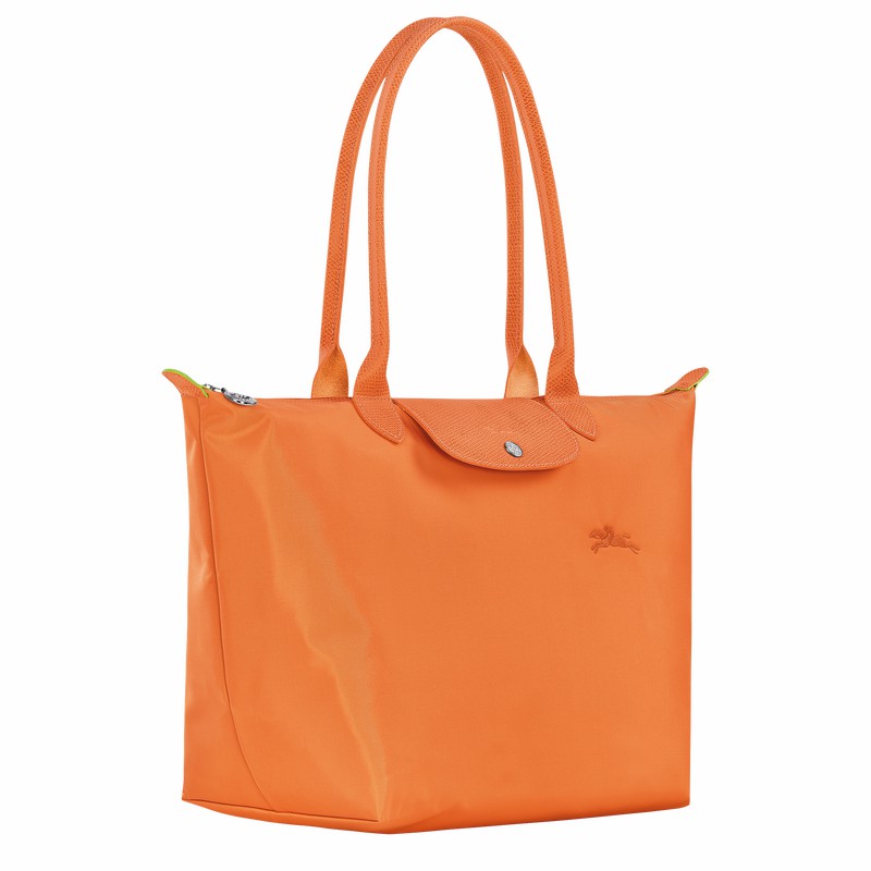 Torby Tote Longchamp Le Pliage Green L Damskie Pomarańczowe Polska | L1899919P54