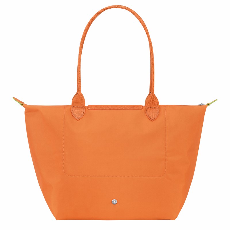 Torby Tote Longchamp Le Pliage Green L Damskie Pomarańczowe Polska | L1899919P54