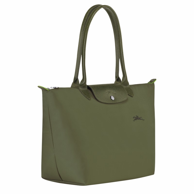 Torby Tote Longchamp Le Pliage Green L Damskie Zielone Polska | L1899919479