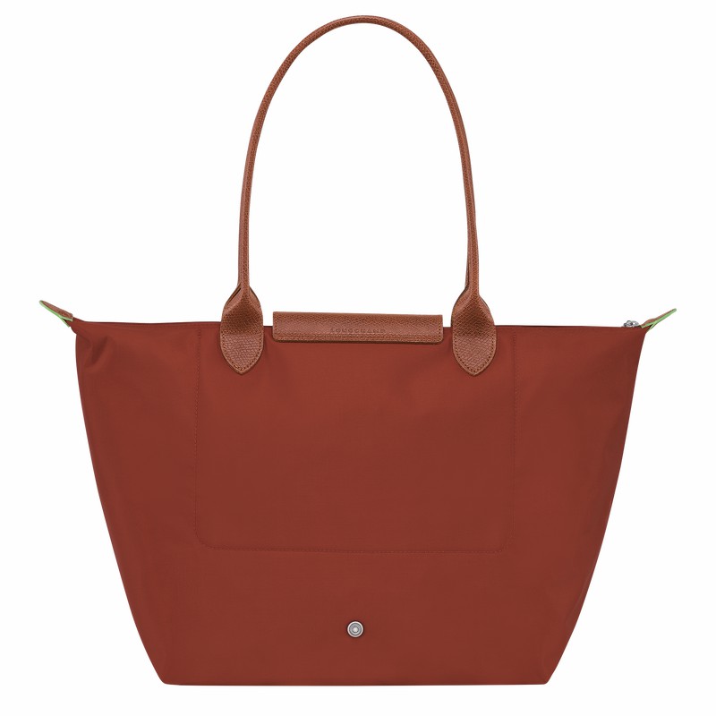 Torby Tote Longchamp Le Pliage Green L Damskie Brązowe Polska | L1899919404