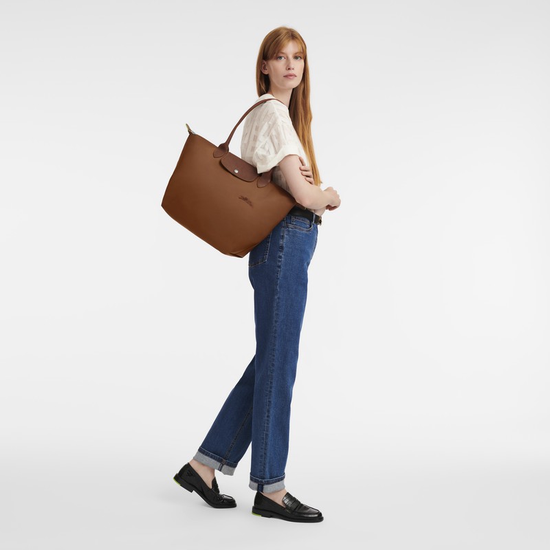 Torby Tote Longchamp Le Pliage Green L Damskie Brązowe Polska | L1899919504