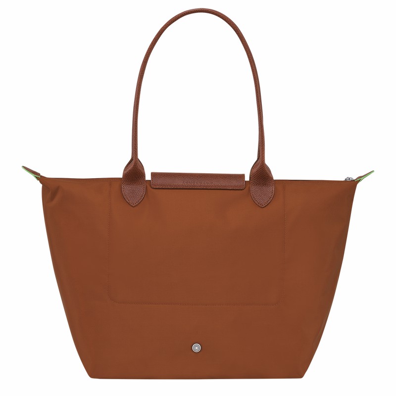 Torby Tote Longchamp Le Pliage Green L Damskie Brązowe Polska | L1899919504
