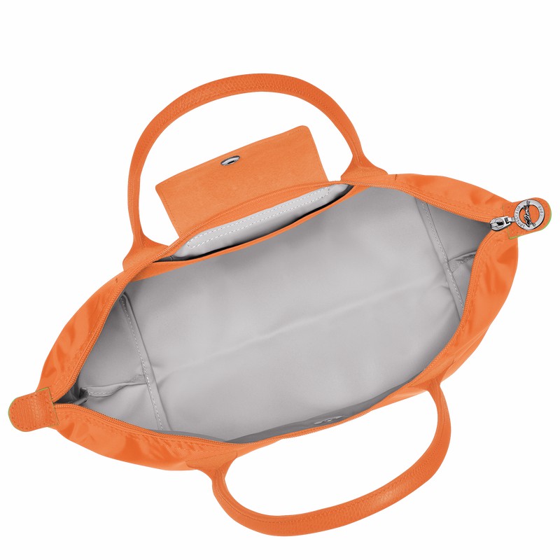 Torby Tote Longchamp Le Pliage Green M Damskie Pomarańczowe Polska | L2605919P54