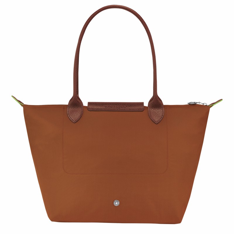 Torby Tote Longchamp Le Pliage Green M Damskie Brązowe Polska | L2605919504