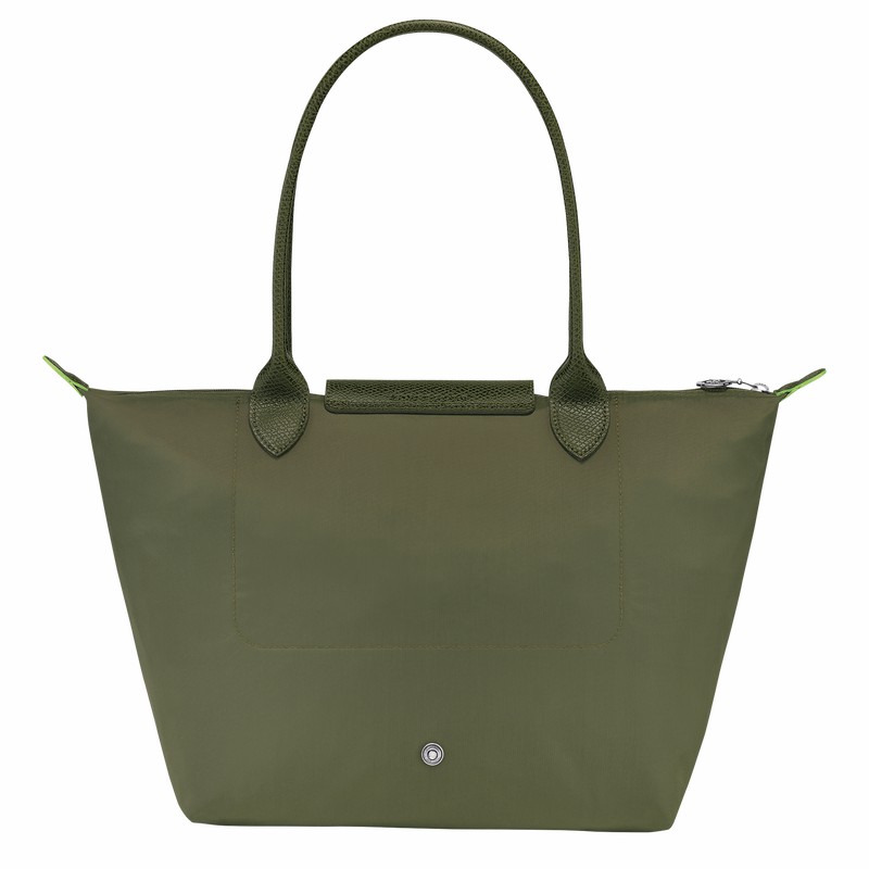 Torby Tote Longchamp Le Pliage Green M Damskie Zielone Polska | L2605919479