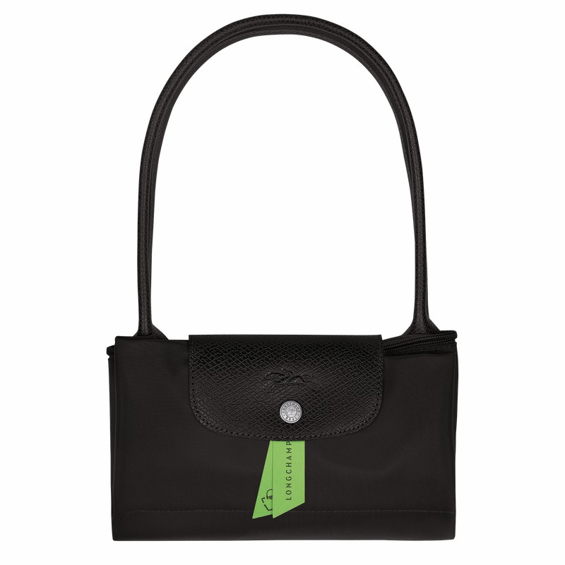 Torby Tote Longchamp Le Pliage Green M Damskie Czarne Polska | L2605919001