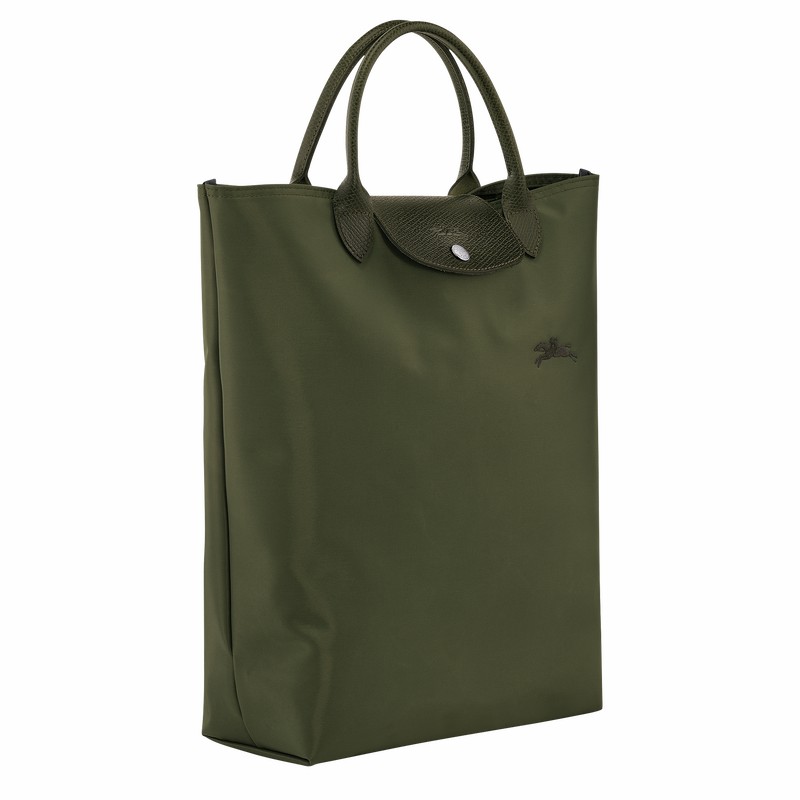 Torby Tote Longchamp Le Pliage Green M Męskie Zielone Polska | 10168919479-