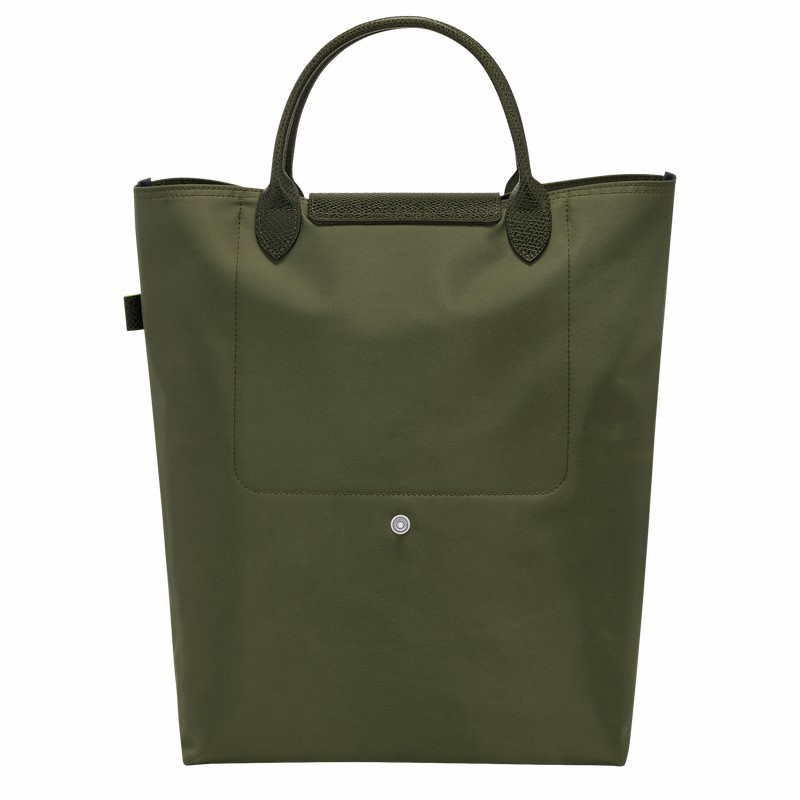 Torby Tote Longchamp Le Pliage Green M Męskie Zielone Polska | 10168919479-