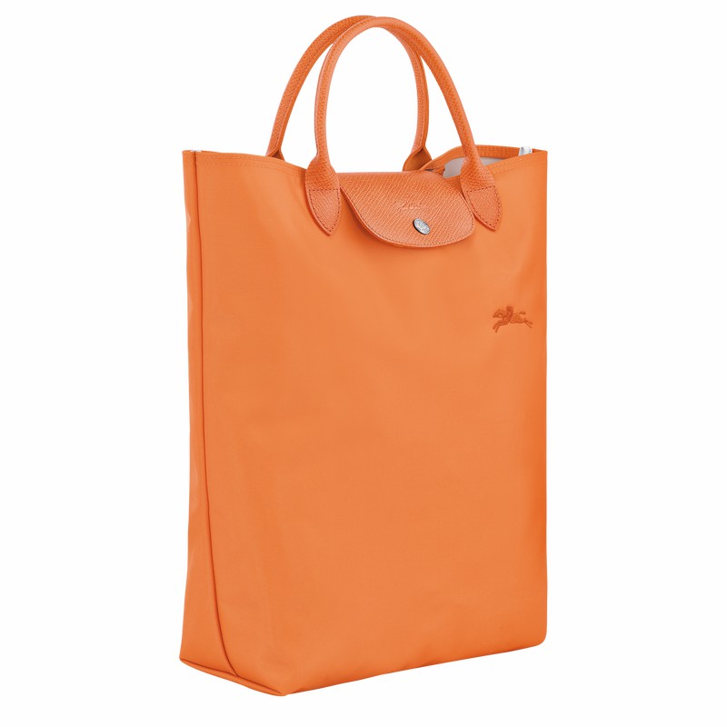 Torby Tote Longchamp Le Pliage Green M Męskie Pomarańczowe Polska | 10168919P54-