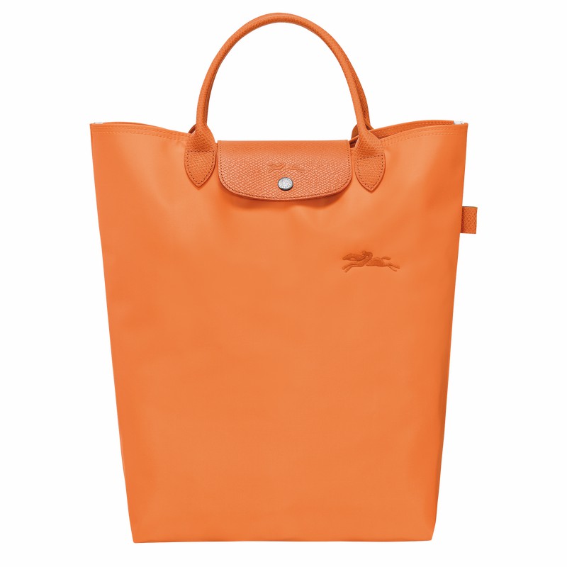 Torby Tote Longchamp Le Pliage Green M Męskie Pomarańczowe Polska | 10168919P54-
