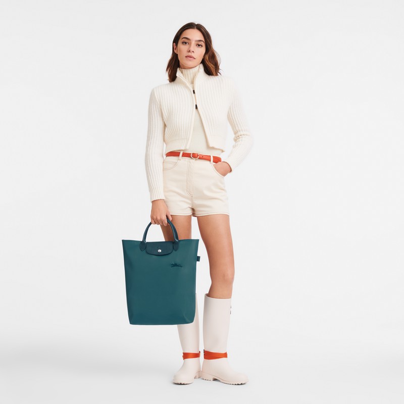 Torby Tote Longchamp Le Pliage Green M Męskie Paw Polska | 10168919P89-