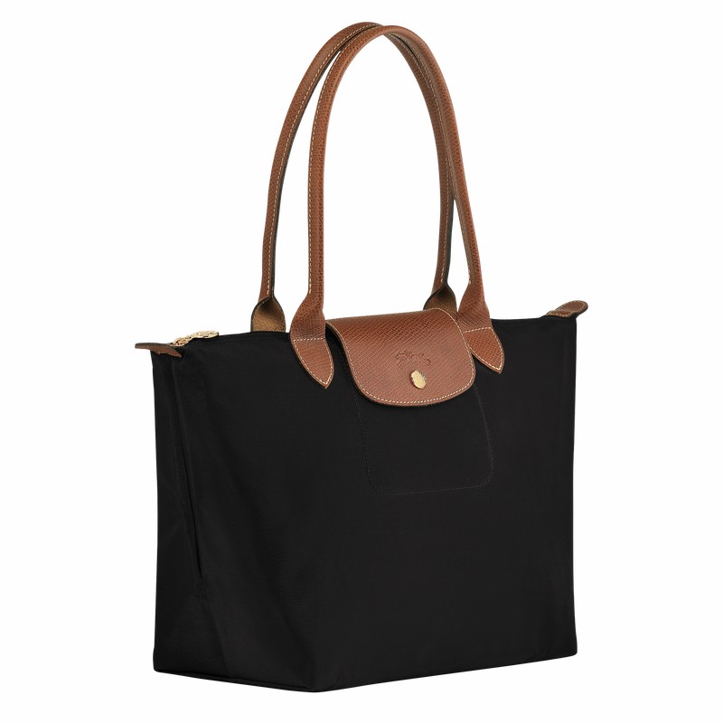 Torby Tote Longchamp Le Pliage Original M Damskie Czarne Polska | L2605089001