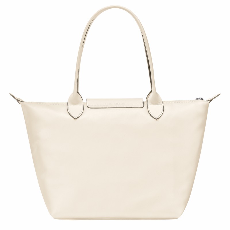 Torby Tote Longchamp Le Pliage Xtra M Damskie Białe Polska | L2605987037
